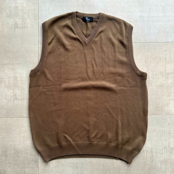 UNI (3) 100% Cotton Sweater Vests - L - Picture 3 of 7